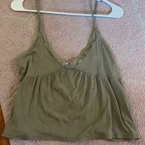 West of Melrose green tank top